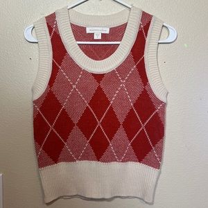 Monteau sleeveless knit pullover size medium
